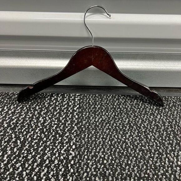 Cherry Wood Kids Hangers Cherry Wood, Baby/Toddler Hangers NB-4T, Set of 10 - Picture 2 of 2